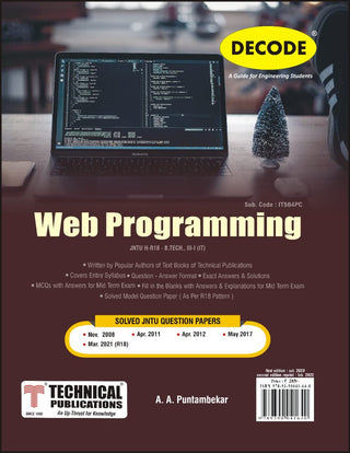 WEB Programming for JNTU-H 18 Course (III - I - IT - IT504PC) (Decode)
