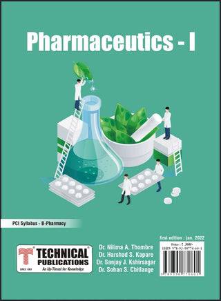 Pharmaceutics I  for  B. PHARMACY  PCI  SYLLABUS - 17  ( SEM I- - BP103T) - TEXTBOOK