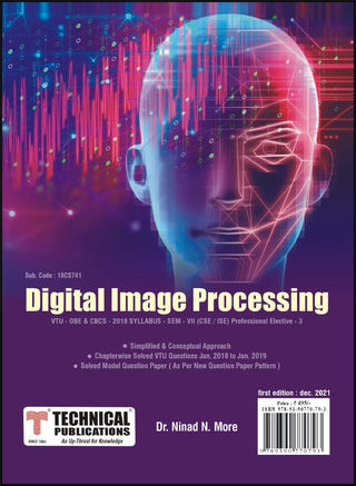 Digital Image Processing for BE VTU  Course 18 OBE & CBCS (VII - CSE / ISE -18CS741) - Professional Elective - 3
