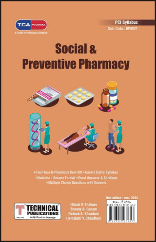 Social and Preventive Pharmacy -  for  B. PHARMACY  PCI SYLLABUS - 17  ( SEM VIII - BP802T)