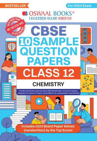 CBSE Sample Question Papers Class 12 Chemistry Book (For Board Exams 2024)
