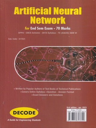 Artificial Neural Network for SPPU 19 Course (TE - SEM VI - AI&DS) - 317531 (Decode) (END SEM)