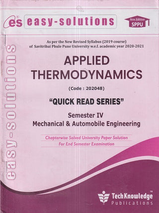 EASY-SOLUTIONS APPLIED THERMODYNAMICS (MECH/AUTO SEM 4) SPPU