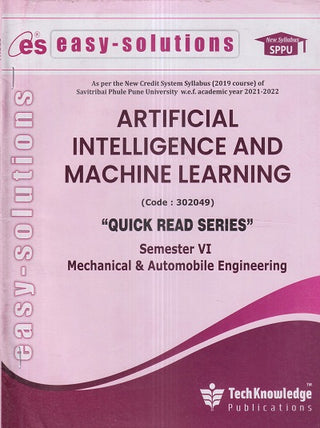 EASY-SOLUTIONS ARTIFICIAL INTELLIGENCE AND MACHINE LEARNING (MECH/AUTO SEM 6) SPPU