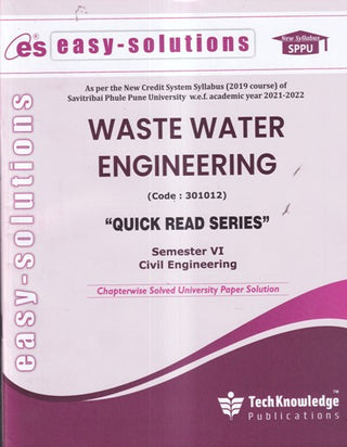 EASY-SOLUTIONS WASTE WATER ENGINEERING (CIVIL ENGG. SEM 6) SPPU