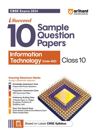 I-Succeed 10 Sample Question Papers Information Technology (Code 402) Class 10th For CBSE Exam 2024