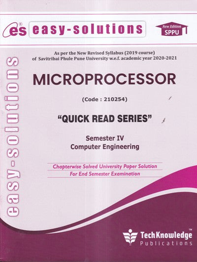 EASY-SOLUTIONS MICROPROCESSOR (COMP. ENGG. SEM 4) SPPU – BookStation