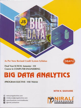 BIG DATA ANALYTICS (Program Elective-VIII 702(A)) – DBATU – Final Year BTech in Computer Engineering – Semester 7