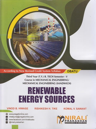 RENEWABLE ENERGY SOURCES (Third Year (T.Y.) B. Tech Course In Mechanical Engineering / Mechanical Engineering (Sandwich) – Semester – 5)