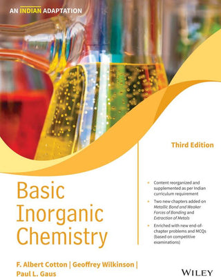 Basic Inorganic Chemistry, 3ed An Indian Adaptation | BS