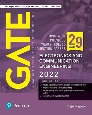 GATE Topic-wise Previous Years' Solved Question Papers Electronics
and Communication Engineering 2022