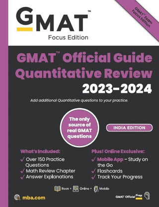 GMAT Official Guide Quantitative Review 2023-2024 (Exclusively distributed by Atlantic Publishers & Distributors)