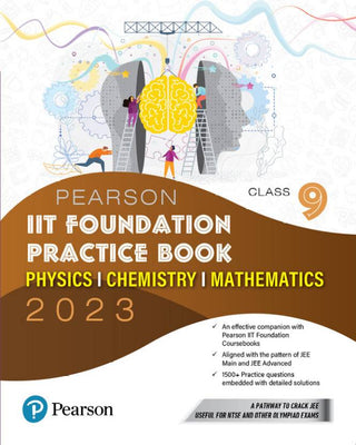 Pearson IIT Foundation Practice Book Physics, Chemistry & Mathematics
- Class 9