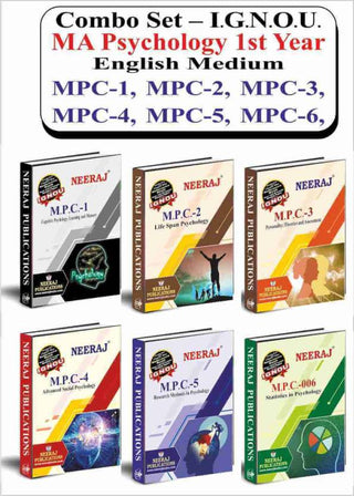 Neeraj Publication IGNOU MA Psychology 1st Year Set Of 6 Combo Books (MPC-1,MPC-2,MPC-3,MPC-4,MPC-5,MPC-6 ) In ENGLISH Medium