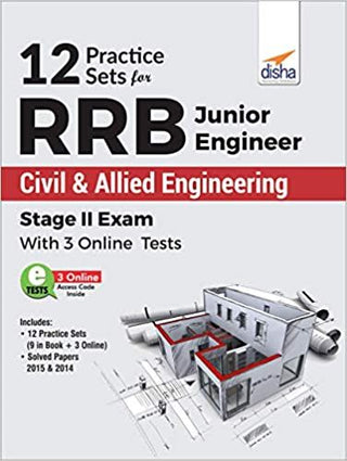 12 RRB कनिष्ठ अभियंता स्थापत्य आणि संलग्न अभियांत्रिकी स्टेज II परीक्षेसाठी 3 ऑनलाइन चाचणीसह सराव संच