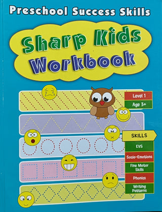 Preschool Success Skills Sharp Kids Workbook Level -1