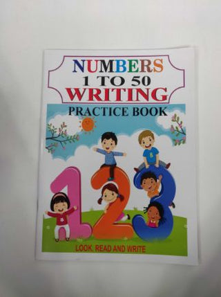 Numbers 1 To 50 Writing Practice Book