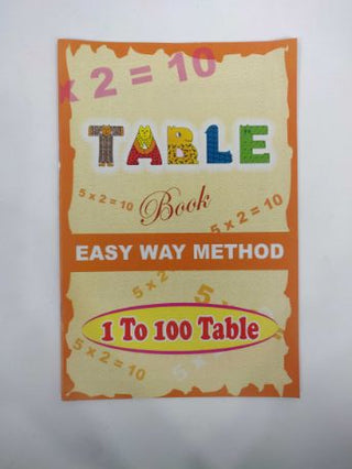 Table Book Easy Way Method 1 To 100 Table