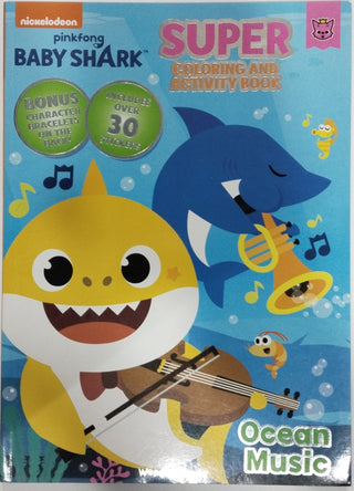 Pinkfong Baby Shark - Ocean Music : Super Coloring And Activity Book