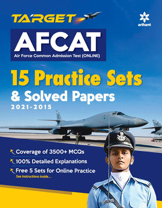 Target AFCAT 15 Practice Sets & Solved Papers 2021-2015
