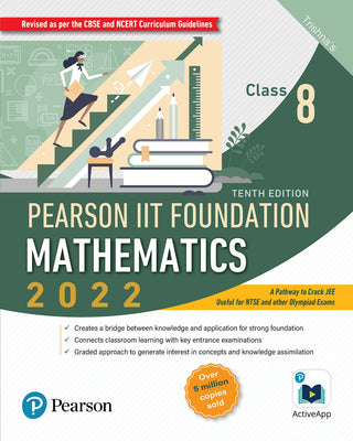 Pearson IIT Foundation Mathematics 2022 Class 8