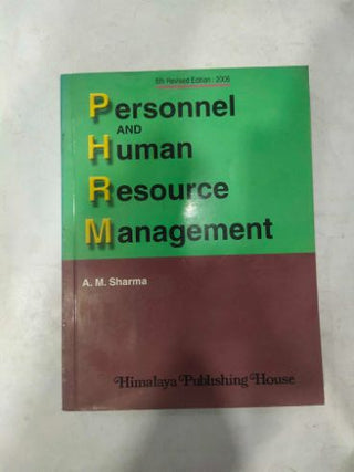 Personnel And Human Resource Management