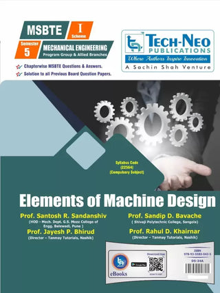 Elements Of Machine Design For MSBTE (Semester 5)