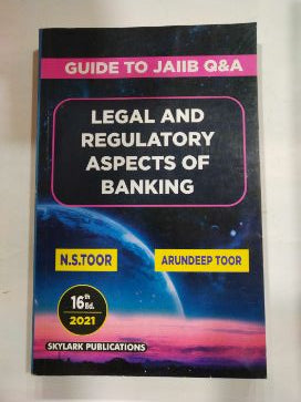 Legal And Regulatory Aspects Of Banking