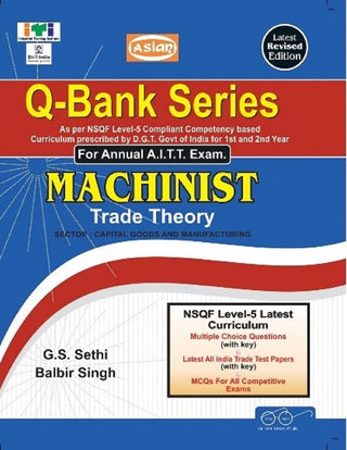 Q Bank Series For Annual A.I.T.T. Exam Machinist Trade Theory