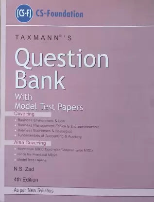 Taxmann's Question Bank With Model Test Papers