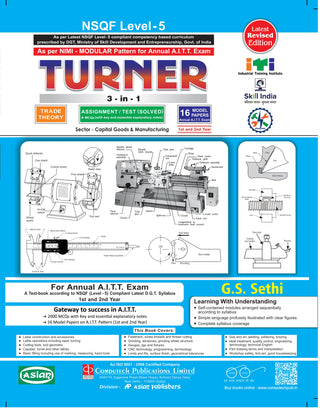 Turner Trade Theory And Assignment/Test Solved (Sector - Capital Goods & Manufacturing) For 1st & 2nd Year.
