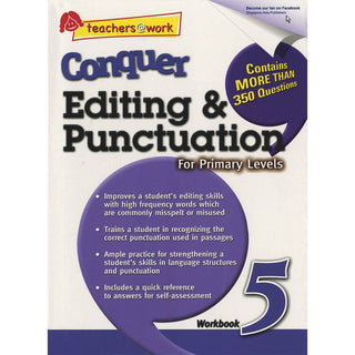 Conquer Editing And Punctuation For Primary Levels Workbook 5
