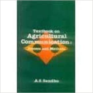 Textbook On Agricultural Communication Process And Methods