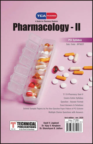Pharmacology II For B Pharmacy PCI ( V - BP503T) TCA PHARMA