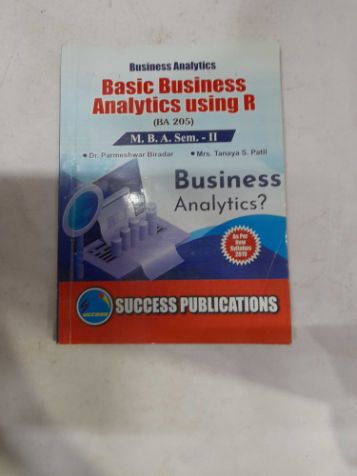 Business Analytics Basic Business Analytics Using R (M.B.A. Sem II ...