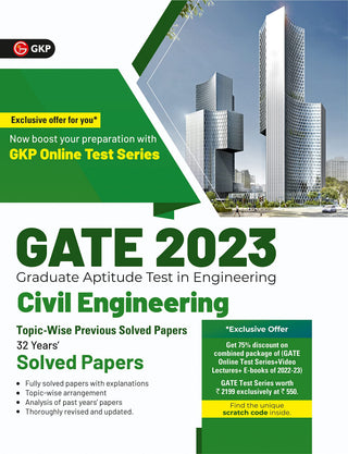 GATE 2023 Civil Engineering Topic Wise Previous Solved Papers 32 Years Solved Papers