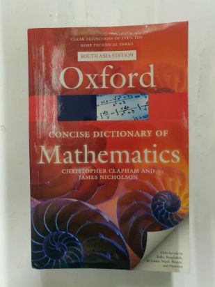 Oxford Concise Dictionary Of Mathematics