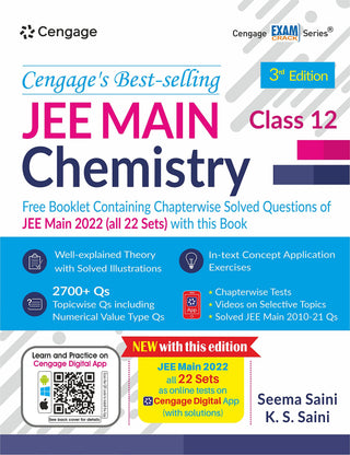 JEE मुख्य रसायनशास्त्र : वर्ग 12 (पुस्तक + पुस्तिका) विनामूल्य ऑनलाइन मूल्यांकन आणि डिजिटल सामग्री 2023