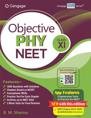 Objective PHY NEET: Class XI with Free Online Assessments and Digital Content 2023