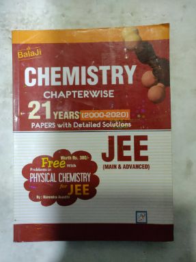 रसायनशास्त्र अध्यायानुसार 21 वर्षे JEE (मुख्य आणि प्रगत)