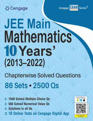 JEE Main Mathematics 10 Years' (2013-2022) Chapterwise Solved Questions 86 Sets, 2500 Qs