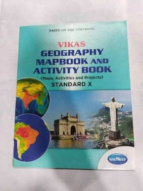 Vikas Geography Mapbook And Activity Book STD- X