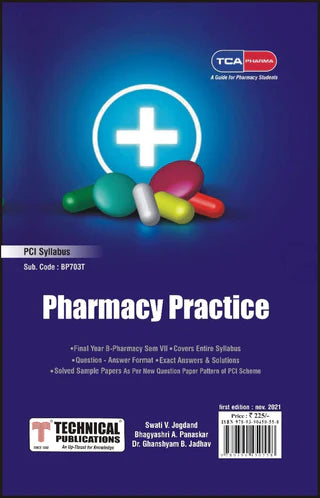 Pharmacy Practice For B Pharmacy PCI (VII- BP703T) TCA PHARMA