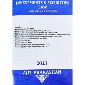 Investments & Securities Law (Bare Acts With Short Notes) 2021