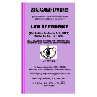 Usha Jaganath Law Series-Law Of Evidence For LLB,BL