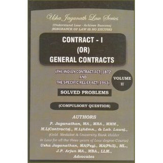 Usha Jaganath Law Series's Contract - I Or General Contracts [Vol. II - Solved Problems]