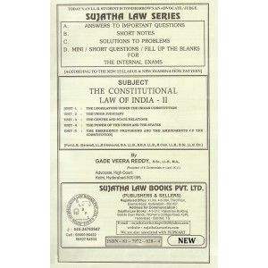Sujatha Law Series's Constitutional Law Of India - II