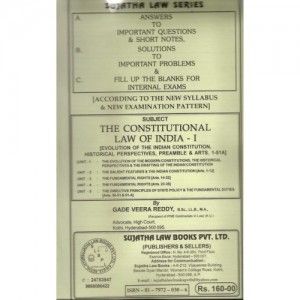 Sujatha's Notes on Constitutional Law Of India - I