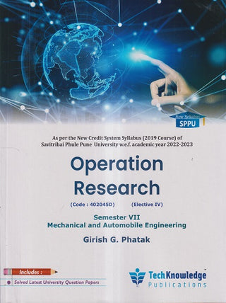 OPERATION RESEARCH (Mech/Auto Engg. Sem. 7) SPPU