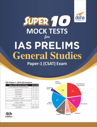 Super 10 Mock Tests For IAS Prelims General Studies Paper 1 (CSAT) Exam